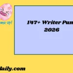 Writer Puns2026